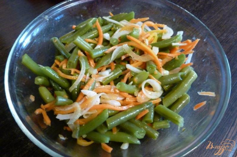 Фото приготовление рецепта: Салат из спаржевой фасоли и моркови по-корейски шаг №5