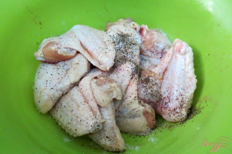 Фото приготовление рецепта: Куриные крылья на гриль газе шаг №3