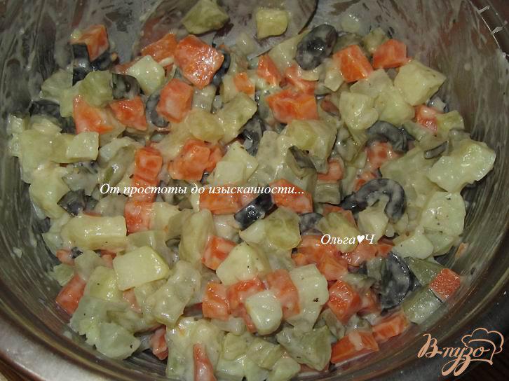 Фото приготовление рецепта: Постный салат «Оливье» шаг №3