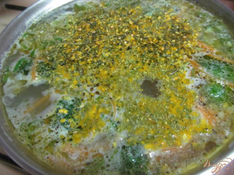 Фото приготовление рецепта: Сливочный сыр с брокколи и рисом шаг №5