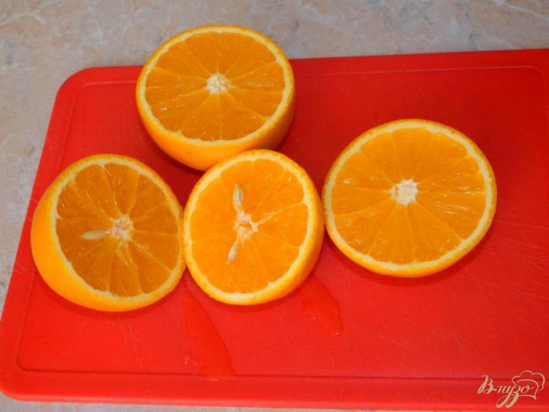 Фото приготовление рецепта: Апельсиновый коктейль с газировкой шаг №1