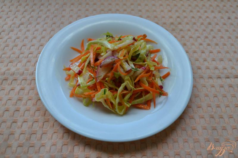 Фото приготовление рецепта: Весенний овощной хрустящий салат шаг №5