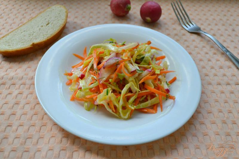 Фото приготовление рецепта: Весенний овощной хрустящий салат шаг №6