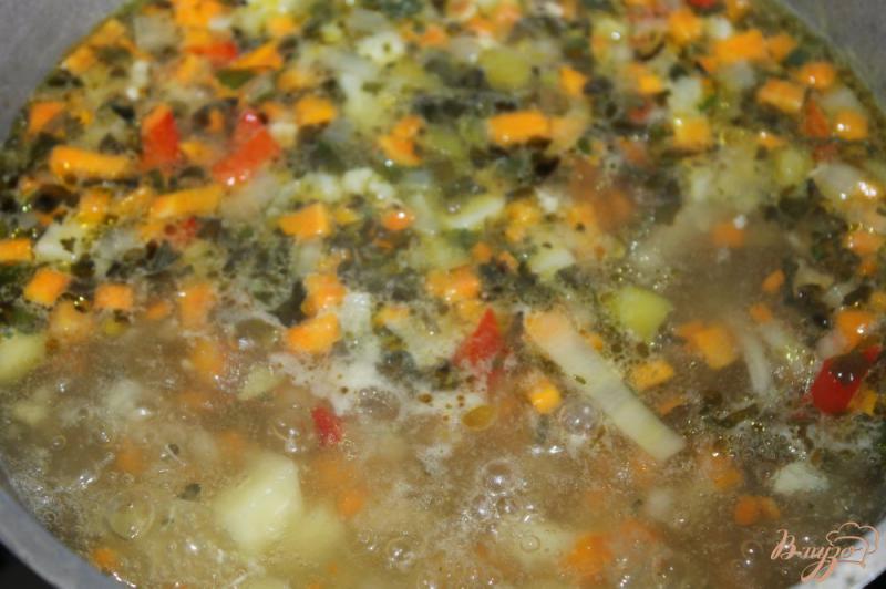 Фото приготовление рецепта: Суп из цветной капусты с яйцом шаг №5