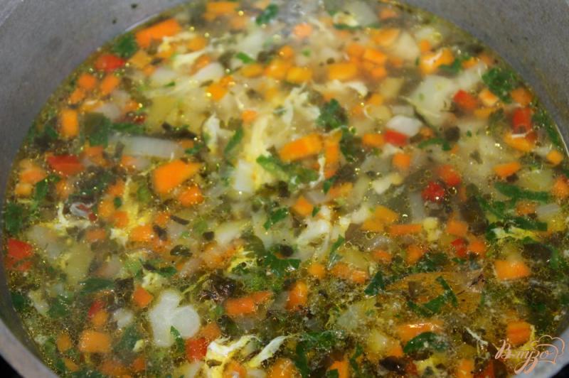 Фото приготовление рецепта: Суп из цветной капусты с яйцом шаг №6