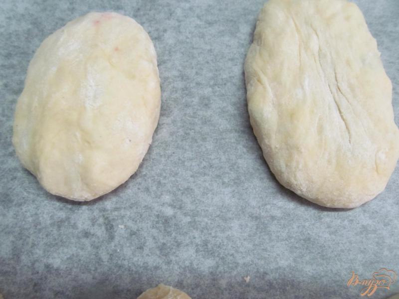 Фото приготовление рецепта: Пирожки на картофельном тесте с ветчиной и яйцом шаг №6