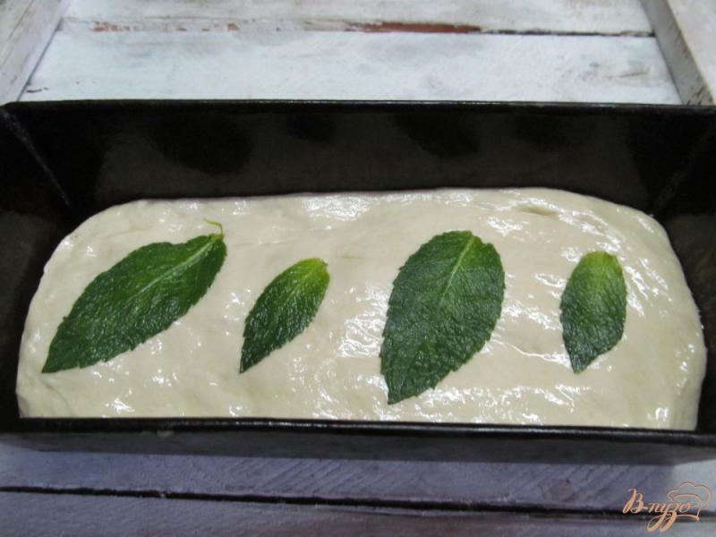 Фото приготовление рецепта: Мятный хлеб шаг №7