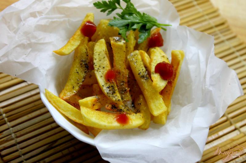 Фото приготовление рецепта: Картофель фри из вареного картофеля шаг №5