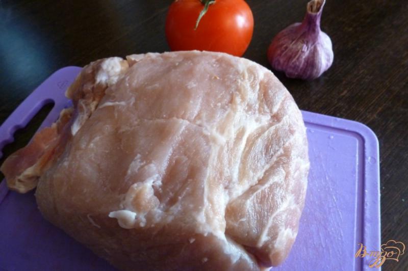 Фото приготовление рецепта: Свинина «Гармошка с овощами» шаг №1