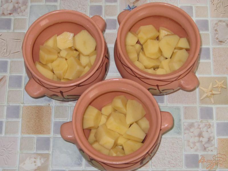 Фото приготовление рецепта: Пеленгас с картофелем в горшочке шаг №1