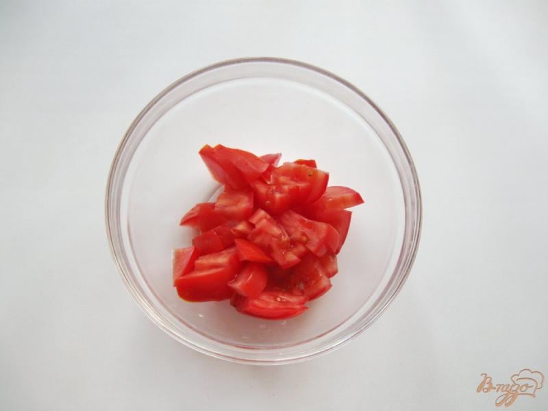 Фото приготовление рецепта: Салат с помидором и репчатым луком шаг №1