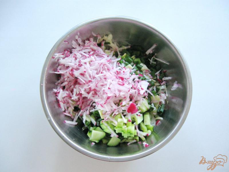 Фото приготовление рецепта: Салат «Овощное ассорти» шаг №4