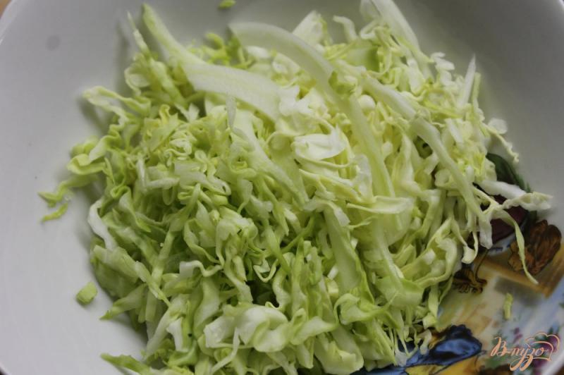 Фото приготовление рецепта: Капустный салат с куриными желудками и сыром шаг №1