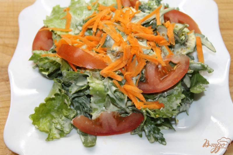 Фото приготовление рецепта: Салат с уткой, сыром и морковью шаг №5