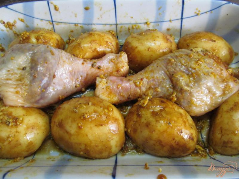 Фото приготовление рецепта: Горчично-медовая курица с карри шаг №3