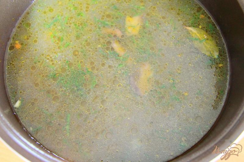 Фото приготовление рецепта: Постный грибной суп с гречкой в мультиварке шаг №7
