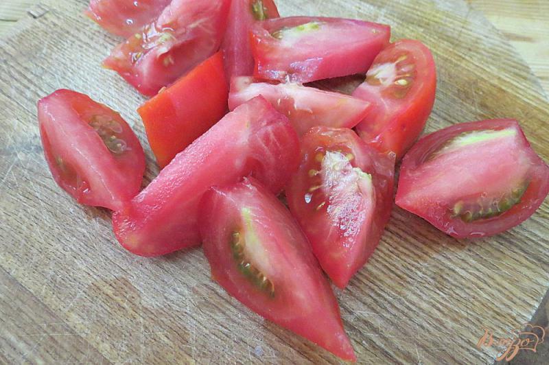 Фото приготовление рецепта: Салат из кабачков и помидоров шаг №7