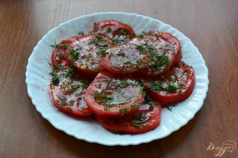 Фото приготовление рецепта: Маринованные помидоры за 30 минут шаг №5