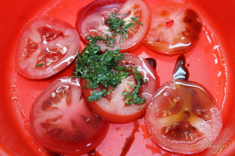 Фото приготовление рецепта: Маринованные помидоры в бальзамическом уксусе с мятой шаг №3