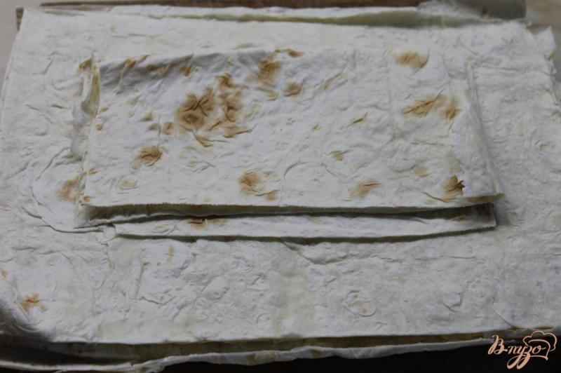 Фото приготовление рецепта: Чипсы из лаваша с пармезаном в духовке шаг №1