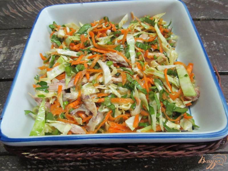 Фото приготовление рецепта: Пряный китайский салат с курицей шаг №4