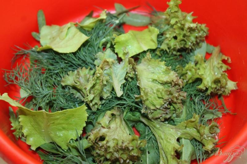 Фото приготовление рецепта: Свежий салат с овощами и брынзой шаг №1