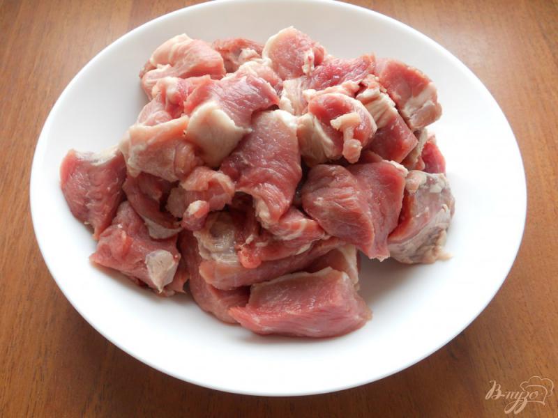 Фото приготовление рецепта: Свинина тушеная в яблочном соке шаг №1