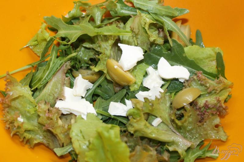 Фото приготовление рецепта: Салат с кабачками гриль и « фарфалле » шаг №3