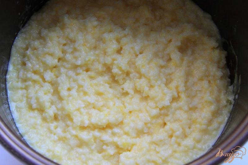 Фото приготовление рецепта: Молочная рисовая каша с тыквенным пюре в мультиварке шаг №5