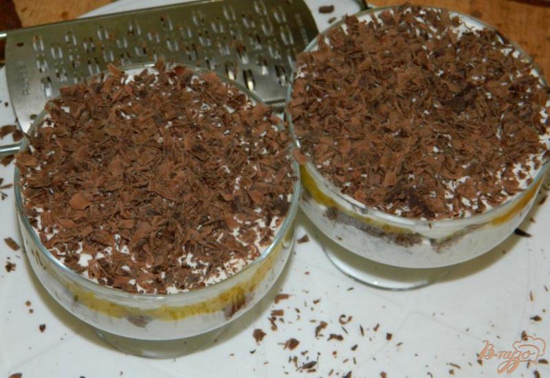 Фото приготовление рецепта: Шоколадно-апельсиновый десерт шаг №6