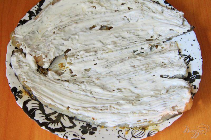 Фото приготовление рецепта: Рулеты с сыром из филе минтая шаг №3