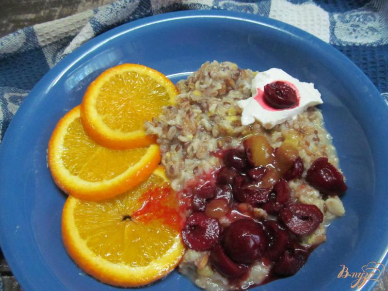 Фото приготовление рецепта: Завтрак из апельсина со злаковыми хлопьями шаг №6