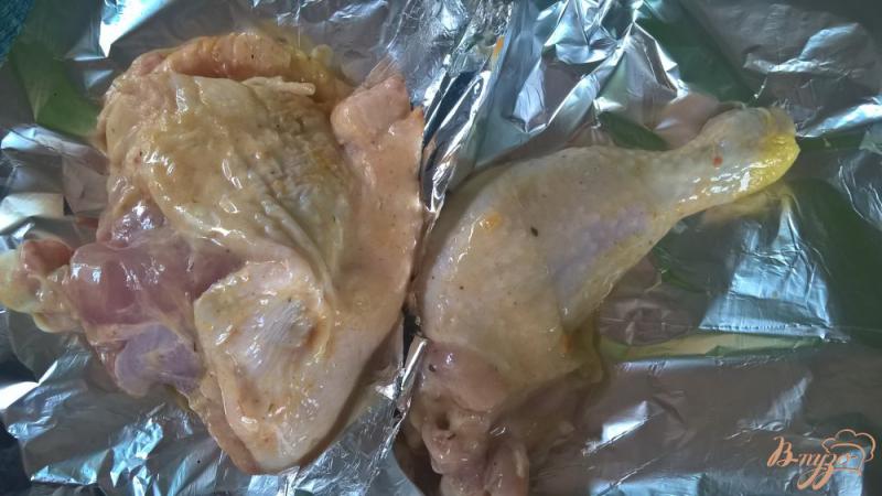 Фото приготовление рецепта: Курица в кефире с горчицей шаг №3