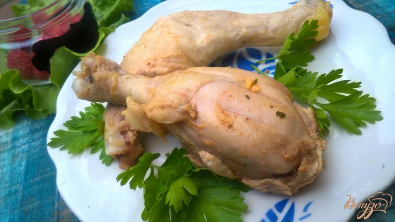 Фото приготовление рецепта: Курица в кефире с горчицей шаг №4