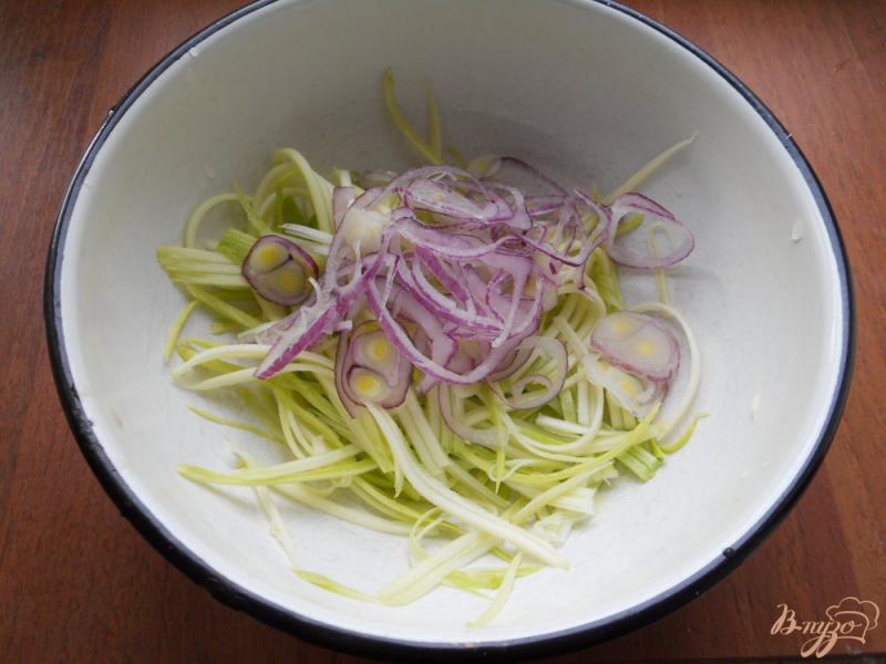 Фото приготовление рецепта: Острый овощной салат шаг №1