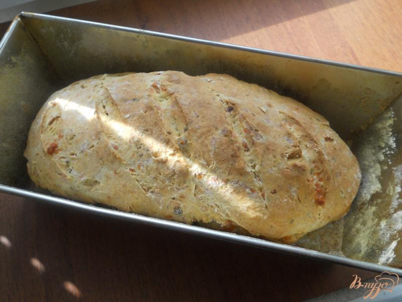 Фото приготовление рецепта: Бездрожжевой итальянский хлеб с сыром шаг №6