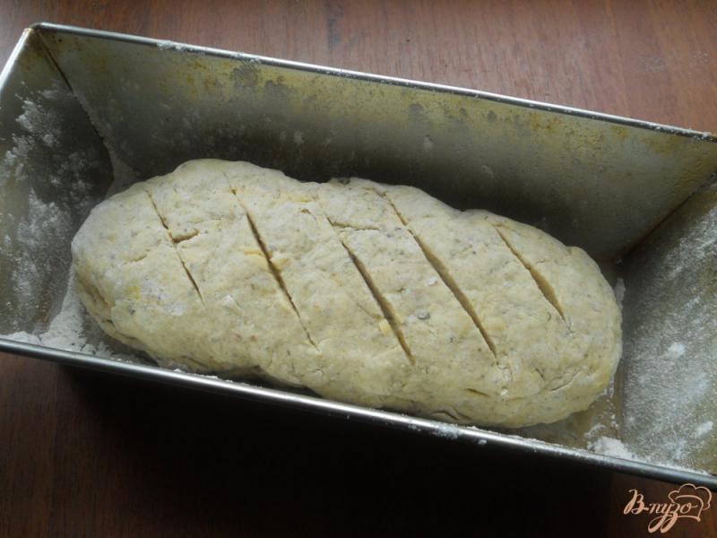 Фото приготовление рецепта: Бездрожжевой итальянский хлеб с сыром шаг №5