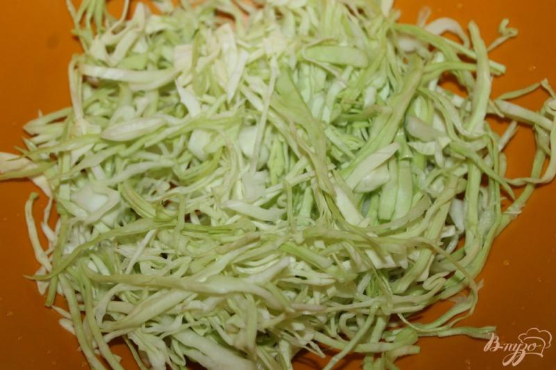 Фото приготовление рецепта: Салат из капусты с помидорами и кабачками шаг №1