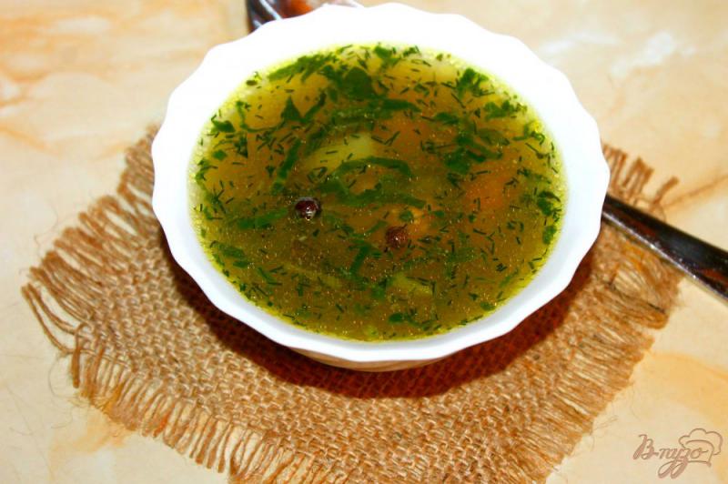 Фото приготовление рецепта: Суп со шпинатом и мясными фрикадельками шаг №6