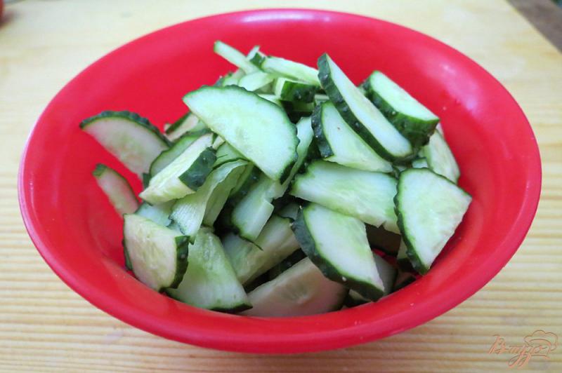 Фото приготовление рецепта: Салат овощной с грибами шаг №3