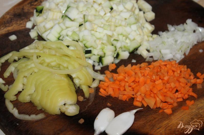 Фото приготовление рецепта: Подлива из кабачка и белого перца шаг №1