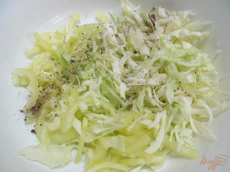 Фото приготовление рецепта: Мексиканский пряный салат с курицей и овощами шаг №4