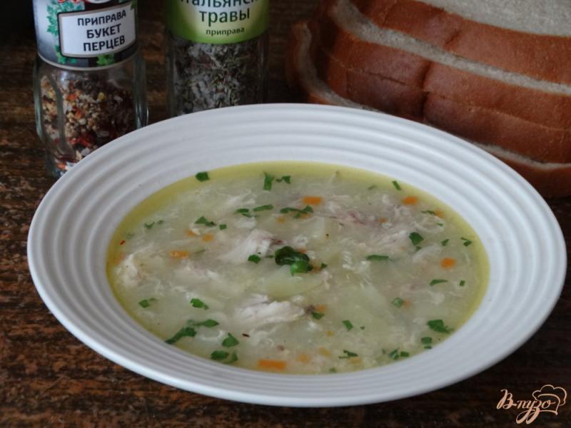 Фото приготовление рецепта: Куриный суп с пшеном в мультиварке шаг №7