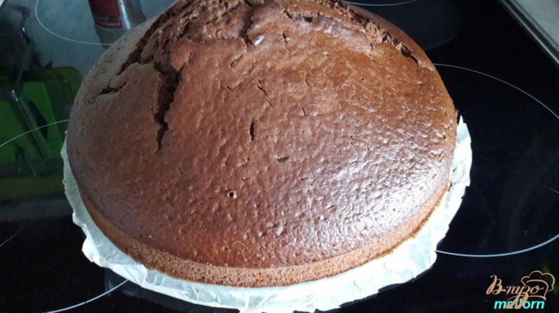 Фото приготовление рецепта: Торт шоколадно-кофейный с черносливом шаг №4