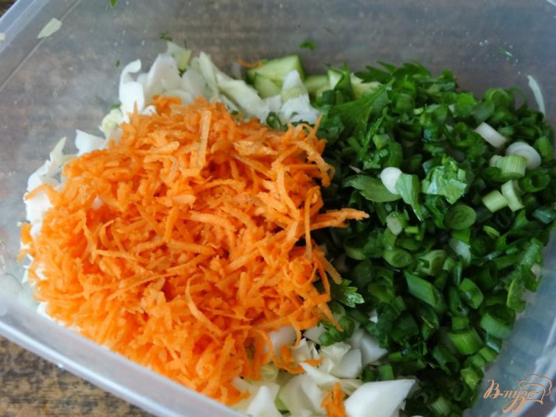 Фото приготовление рецепта: Салат с куриными желудочками шаг №2