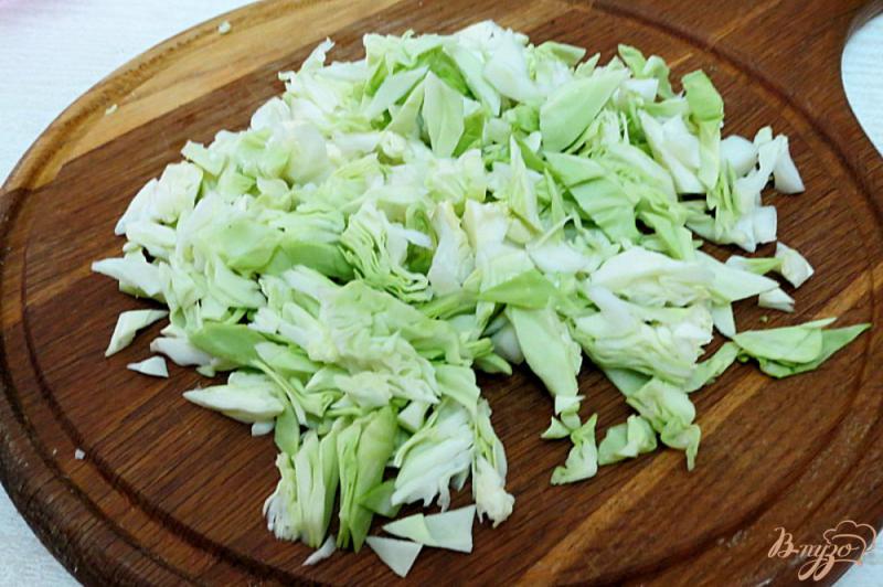 Фото приготовление рецепта: Овощное рагу с сосисками шаг №6
