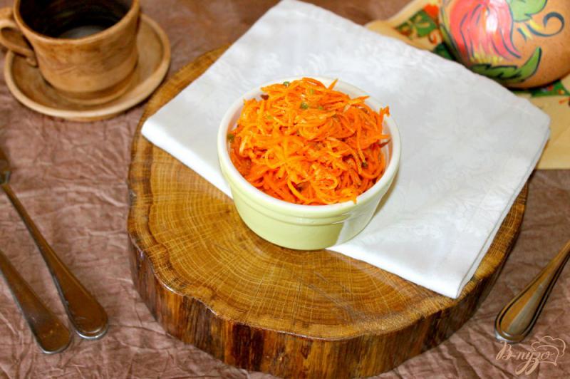 Фото приготовление рецепта: Морковь по - корейски с добавлением свежего перца чили шаг №7