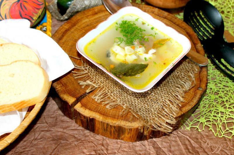 Фото приготовление рецепта: Рыбный суп с кусочками щуки шаг №7