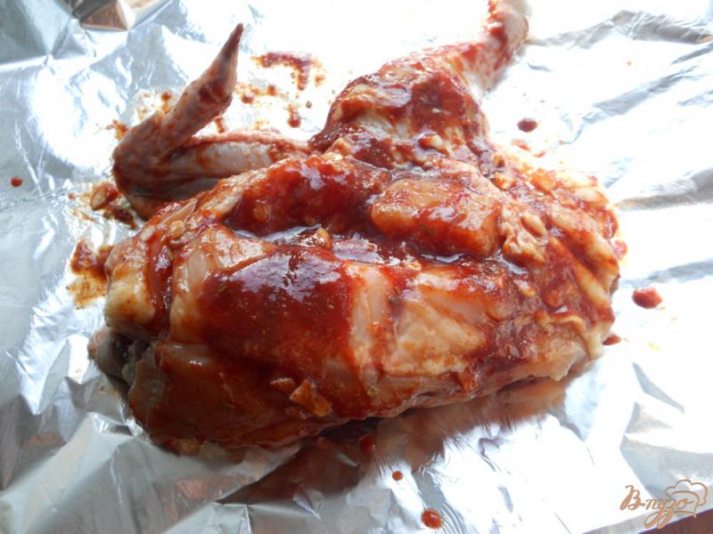 Фото приготовление рецепта: Цыпленок в томатно-соевом соусе в мультиварке шаг №4