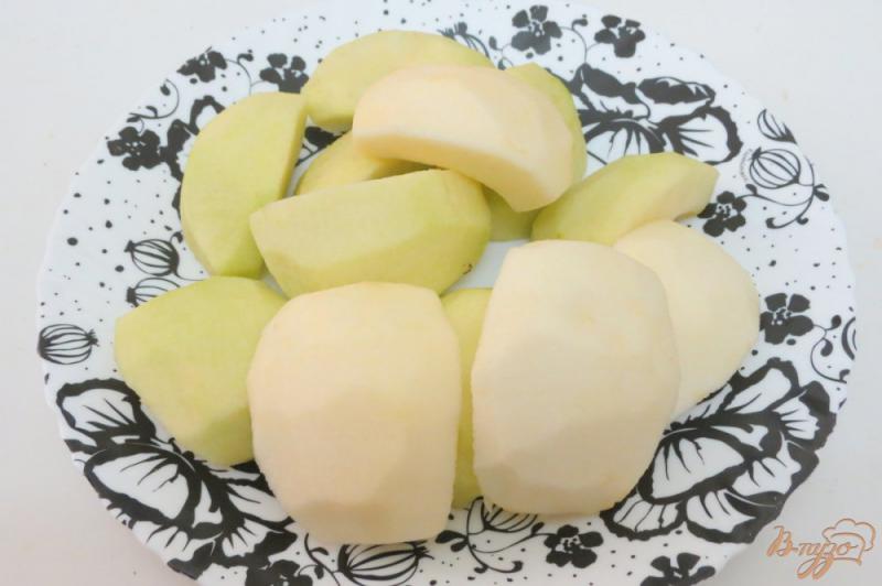 Фото приготовление рецепта: Яблочный крем десерт шаг №2